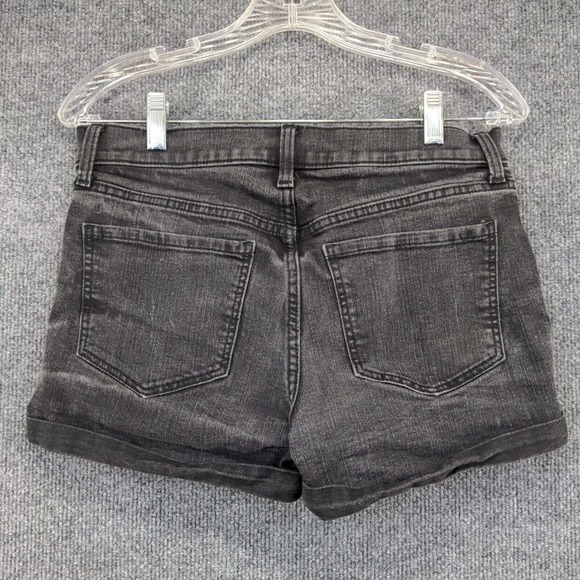 Old Navy Womens Jean Shorts Black Size 8 Cotton Blend Pockets - Picture 3 of 11